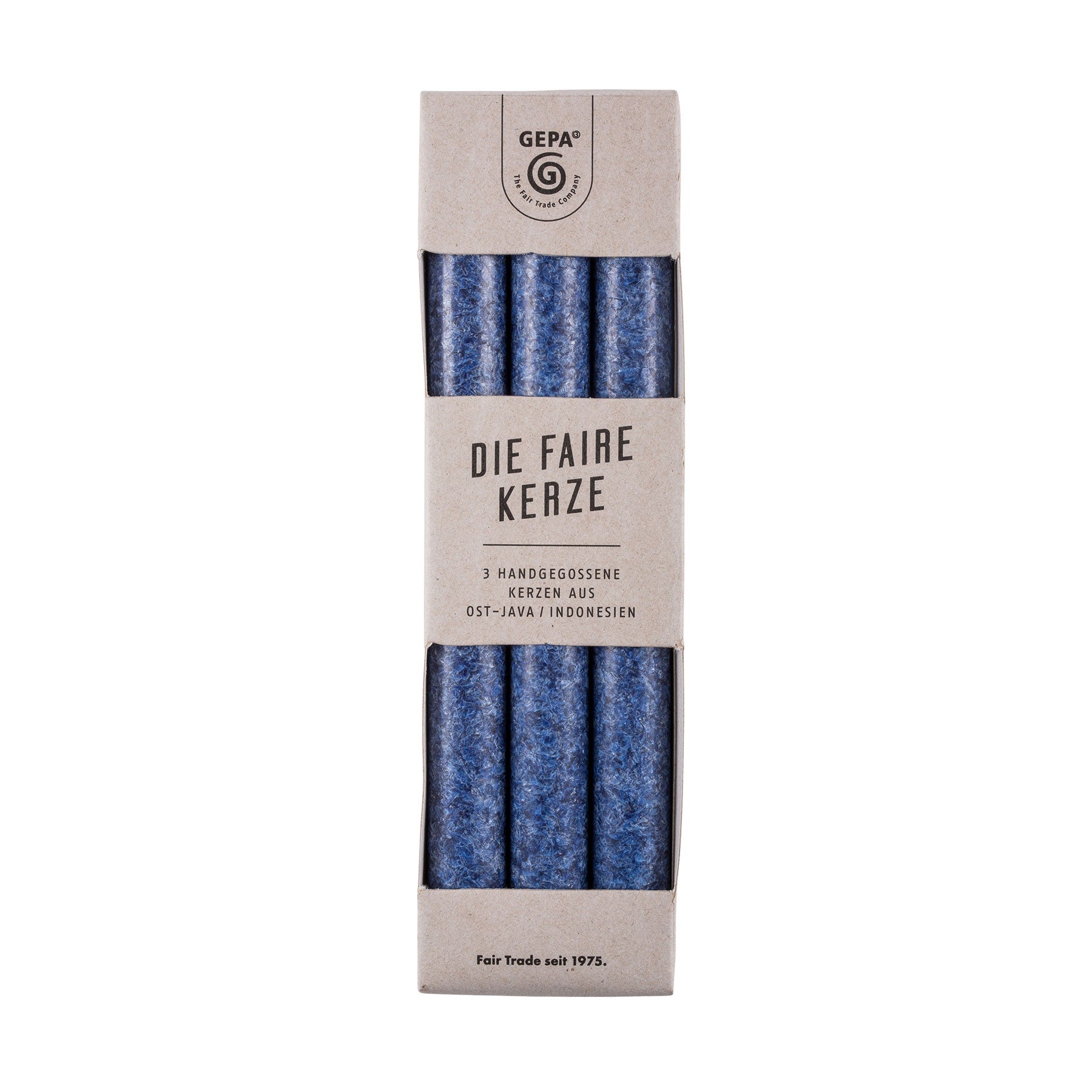 TAFELKERZE 3ER SET BLAU